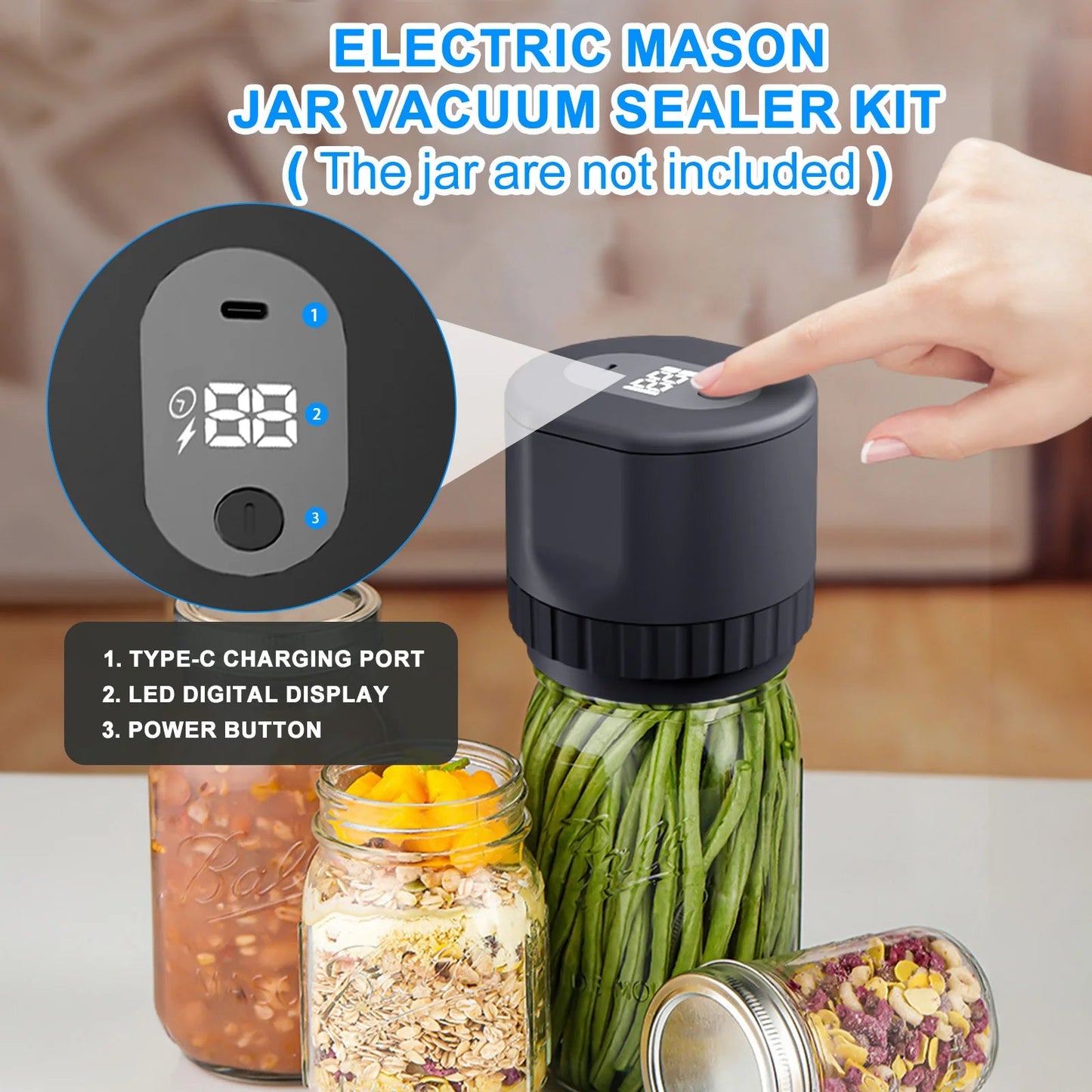 FreshLock Vacuum Jar Sealer